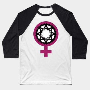 Chain Ring Girl Power 3 Baseball T-Shirt